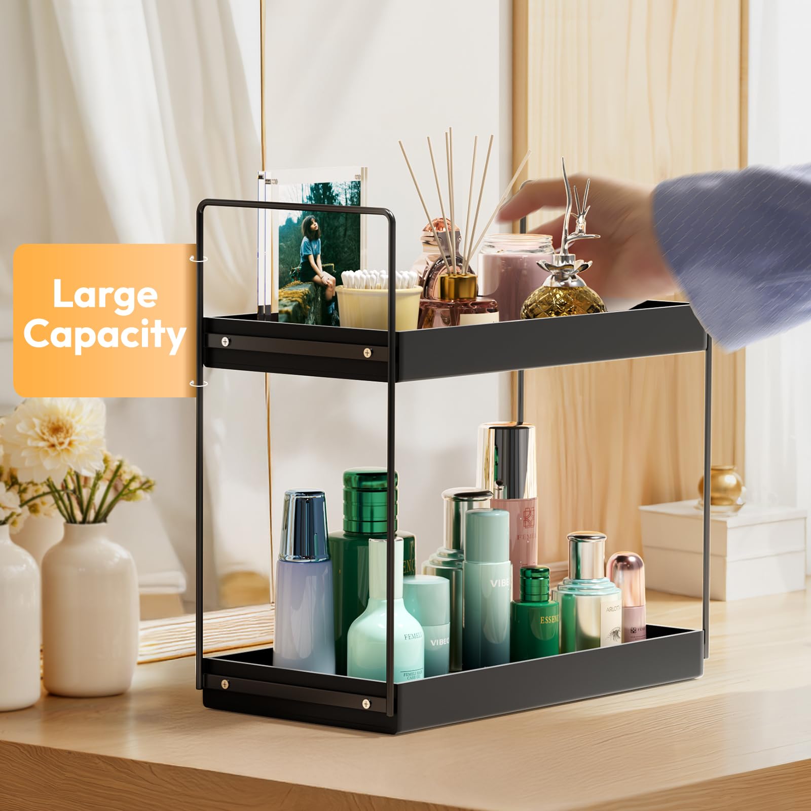 Amazon.com: NPPLUS Bathroom Countertop Organizer, 2 Tier Metal